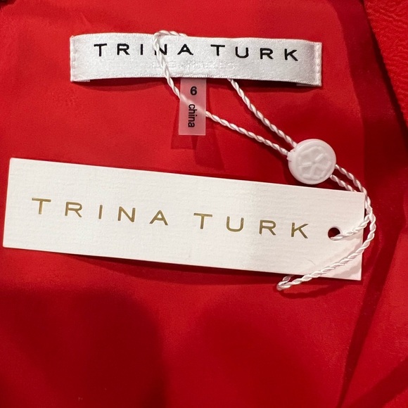 Gorgeous Trina Turk read dress size 6. New with Tag - Picture 7 of 9